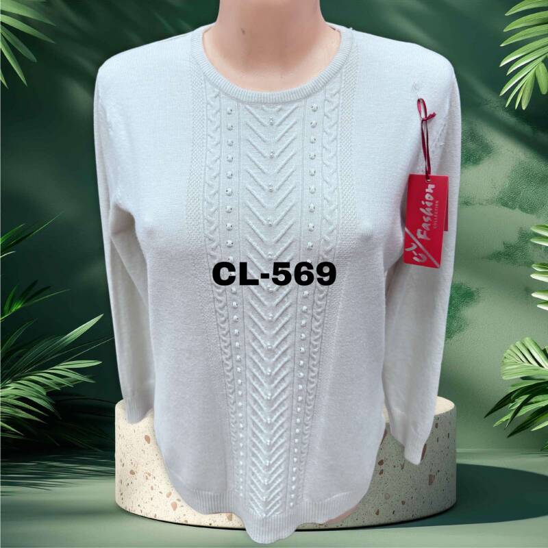 Swetry damskie Roz L-3XL. 1 kolor. Paczka 10 szt